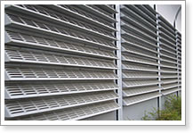 Perforated Louvers as Portable Window Screen