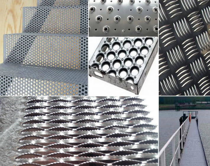 Architectural Perforated Sheet Metal Mesh Cladding, Flooring