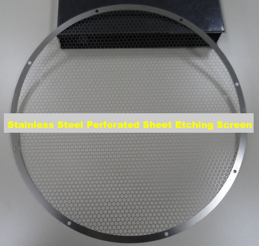 stainless steel perforated sheet etching screen